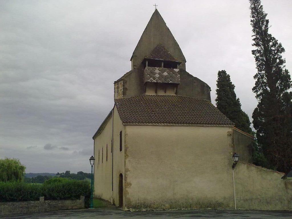 eglise saint jean baptiste a aydie pyrenees atlantiques